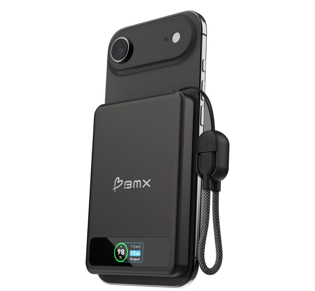BMX SolidSafe 5K Solid-State Magnetic Power Bank Black